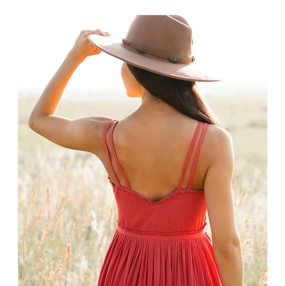 Joyfolie Miley dress in Persimmon - Picture 2 of 5